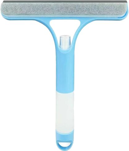 3 in 1 Window Cleaning Scraper,All-Purpose Spray Window Squeegee Cleaner Tool,for Glass Doors for Windows Glass, Mirrors Scraper, Brush (White) in Saudi Arabia