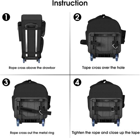 Growalleter Trolley Bag for JBL Partybox 120 Audio, JBLS Partybox 120 Outdoor Karaoke Specialized Travel Bag, Portable Speaker Trolley Bag, Multi-function Storage Bag in Saudi Arabia