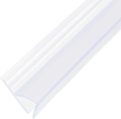 uxcell Shower Door Side Seal, H-Type Shower Door Sweep for 5/16" Glass 86.5" Long Silicone Frameless Glass Door Seal Strip, Stop Shower Leaks, Clear in Saudi Arabia