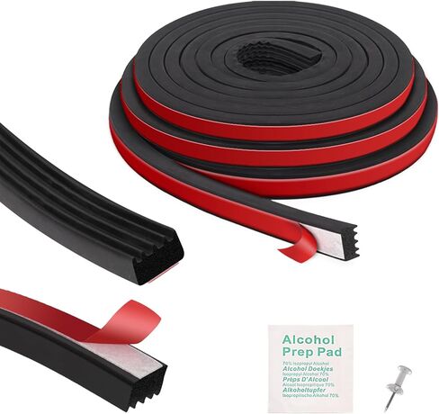 GUSUUI 326A0004 Service Kit Ribbed Bulkhead Seal 3/5" x 360", Service Kit Tonneau Cover Bulkhead Self Adhesive EPDM Ribbed Foam Rubber Seal for RV,Truck,Garage Door,Boat, Marine, Auto Tailgate in Kuwait