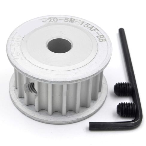 19 20 Teeth HTD 5M Timing Pulley AF Bore 5/6/6.35/7/8/10/12/12.7/14/15/16/17/18 for HTD5M Belt Width 10/15/20/25mm 19T 20T(8mm,19 Teeth,15mm) in Saudi Arabia