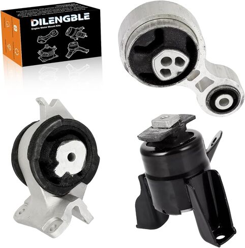 Engine Motor Mount & Trans Mount Replacement for Ford Edge 2011 2012 2013 2014 V6 3.5L, Edge 2011 2012 2013 2014 V6 3.7L, Engine Mount Set of 3 Replaces OE# A5342 A5605 A5425 3235 EM-4081 EM4081 in Kuwait