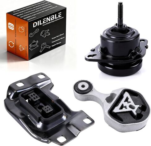 Engine Motor Mount & Trans Mount Replacement for Ford Edge 2011 2012 2013 2014 V6 3.5L, Edge 2011 2012 2013 2014 V6 3.7L, Engine Mount Set of 3 Replaces OE# A5342 A5605 A5425 3235 EM-4081 EM4081 in Kuwait