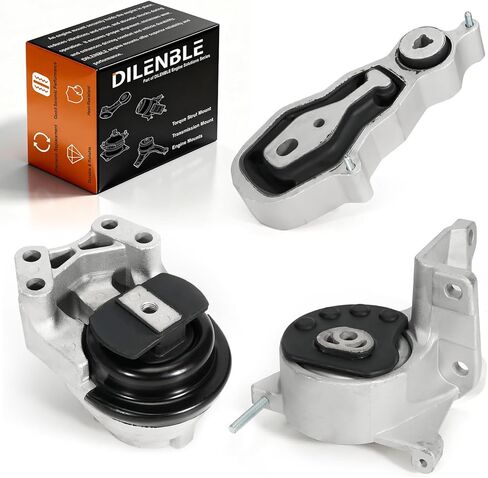Engine Motor Mount & Trans Mount Replacement for Ford Edge 2011 2012 2013 2014 V6 3.5L, Edge 2011 2012 2013 2014 V6 3.7L, Engine Mount Set of 3 Replaces OE# A5342 A5605 A5425 3235 EM-4081 EM4081 in Kuwait