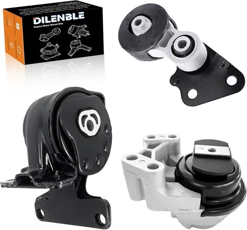 Engine Motor Mount & Trans Mount Replacement for Ford Edge 2011 2012 2013 2014 V6 3.5L, Edge 2011 2012 2013 2014 V6 3.7L, Engine Mount Set of 3 Replaces OE# A5342 A5605 A5425 3235 EM-4081 EM4081 in Kuwait