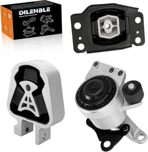 Engine Motor Mount & Trans Mount Replacement for Ford Edge 2011 2012 2013 2014 V6 3.5L, Edge 2011 2012 2013 2014 V6 3.7L, Engine Mount Set of 3 Replaces OE# A5342 A5605 A5425 3235 EM-4081 EM4081 in Kuwait