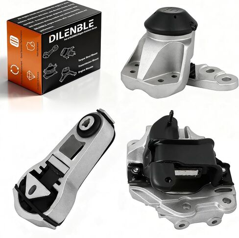 Engine Motor Mount & Trans Mount Replacement for Ford Edge 2011 2012 2013 2014 V6 3.5L, Edge 2011 2012 2013 2014 V6 3.7L, Engine Mount Set of 3 Replaces OE# A5342 A5605 A5425 3235 EM-4081 EM4081 in Kuwait