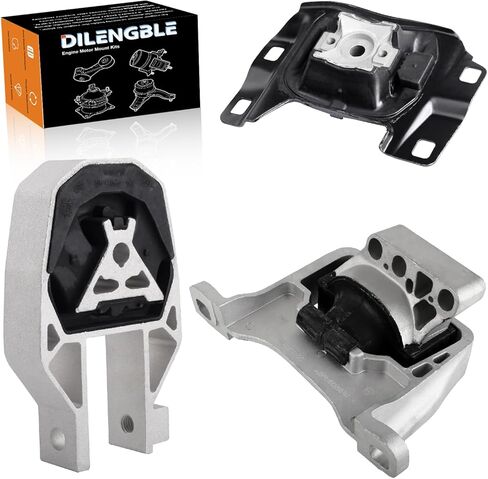 Engine Motor Mount & Trans Mount Replacement for Ford Edge 2011 2012 2013 2014 V6 3.5L, Edge 2011 2012 2013 2014 V6 3.7L, Engine Mount Set of 3 Replaces OE# A5342 A5605 A5425 3235 EM-4081 EM4081 in Kuwait