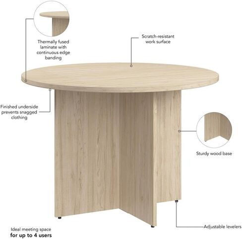 طاولة مؤتمرات ROW 42W ROW 42W في Modern Hickory - خشب هندسي in Kuwait