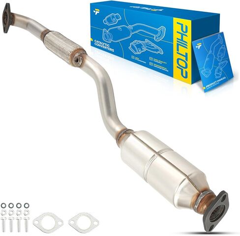 PHILTOP Rear Catalytic Converter Stainless Steel Direct-Fit Replacement For 2004-2006 Elantra 2.0L Replace 53827, 642053 (EPA Compliant) in Saudi Arabia