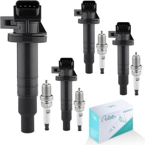 Set of 8 UF493 Ignition Coil Pack & 4504 Spark Plugs For Lexus GS430 LS430 SC430 GX470 LX470 LX570,for Toyota 4Runner Land Cruiser Sequoia Tundra 4.3L 4.7L 5.7L UF230 IC336 in Saudi Arabia