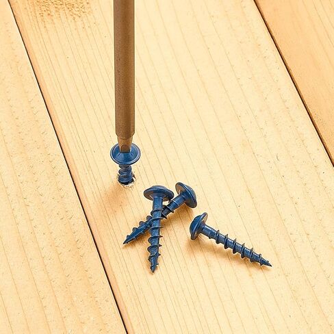 YCSJ 100 PCS(0.4 lb), #8 x 1 Pocket Hole Screws, Exterior Pocket Screw 1 inch, Coarse Thread, Square Drive, Washer Head, Rust Resistant, 150MM Drive Bit Included in Saudi Arabia