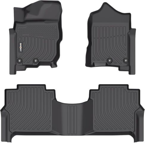 GINOWY-Floor Mats with Cargo Liner for Nissan Altima 2019-2025, TPE Altima All Weather Car Floor Mat, Rubber Mats for Nissan Altima Accessories in Kuwait