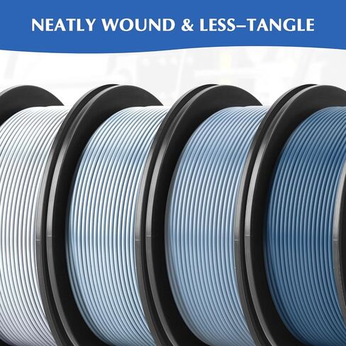PLA Filament Bundle, 3D Printer Filament 1.75mm Bundle, High Toughness Clog-Free & Bubble-Free Extrusion, Dimensional Accuracy +/- 0.02mm,Print with Most 3D Printers,4PACK 1KG (4-Color Navy Blue) in Saudi Arabia