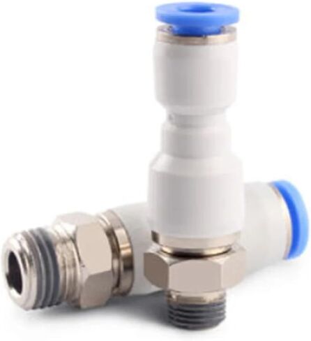 1pc 360 Degree High Speed Rotation 4~12mm Pneumatic Tube Connectors Straight In Quick Fittings Air fitting 1/8"~1/2" male thread(6mm,1/2") in Saudi Arabia
