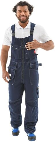Men's Work Overalls UnionSpace – Durable Heavy Duty Bib Overalls with Reinforced Knees and Multi-Pocket Design in Saudi Arabia