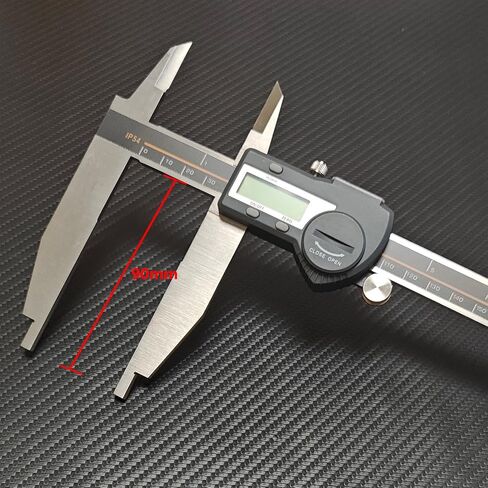 12 Inch Digital Caliper Long Jaw Caliper with 3.5" Jaw Depth Calipers Measuring Tool All-Metal Frame Large LCD Screen 0.0005"/ 0.01mm Resolution (12"/ 300mm) in Saudi Arabia