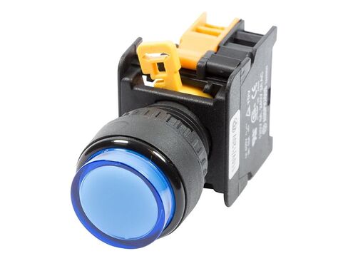 Alpinetech LXL-22 22mm 1NO مفتاح ضغط مؤقت 24V AC DC LED مضيء (أخضر) in Kuwait