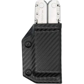 Clip & Carry Kydex Multitool Sheath for Leatherman Supertool 300 - حافظة حامل للحمل اليومي - صنع في الولايات المتحدة الأمريكية - لوحة ماسية (أدوات متعددة غير متضمنة) in Kuwait