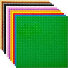 Strictly Briks Classic Compatible with Lego Baseplate 10x10-24 Pack Stackable Baseplates with 32 x 32 Studs, Mats, Bases, Boards, Sheets - Compatible with All Major Brands, Rainbow Colors in Kuwait