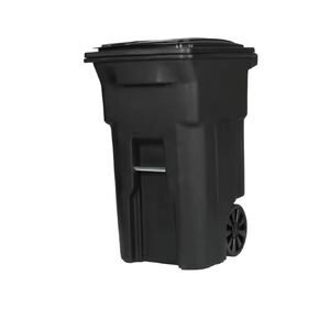64 Gallon Black Garbage can with Wheels and lid in Saudi Arabia