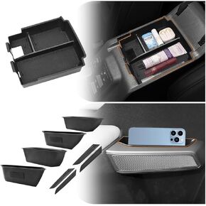 GZSH 2025 Upgrade Center Console Organizer For For 2025 Ford Bronco 4 Door Size Ford Ford Bronco Center Censole Storage for Ford Bronco 2025 Accessories | من السهل تثبيت || ليس للنموذج الرياضي | in Kuwait