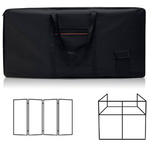 SIHEIMUI DJ Booth Facade Carry Bag Oxford Cloth Heavy Duty - 47.2"x23.6"x5.1" Foam Padded for Portable Stage, LED Screens, Art Portfolio (Bag Only) in Saudi Arabia