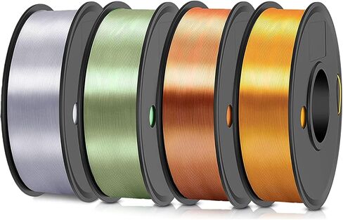 High Speed PLA Filament 1.75mm for 3D Printer, 250g 3D Printer Filament, Dimensional Accuracy ±0.02mm, Clog-Free, Smoothly Feeding, Tangle-Free (Yellow) in Saudi Arabia