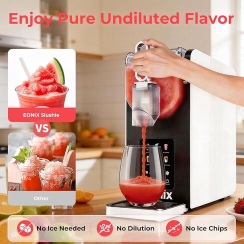 آلة سلاشي لا تحتاج إلى ثلج، آلة سلاشي 64 أونصة للمنزل مع وظيفة التنظيف التلقائي، صانع المشروبات المجمدة التجارية، 6 برامج محددة مسبقًا، شاشة LED، مارغريتا مجمدة، فرابيه، ميلك شيك ﻿ in Kuwait
