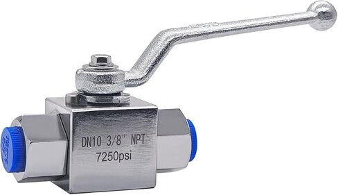 Beduan High Pressure Hydraulic Ball Valve 3/8 NPT Female Threaded Shut Off Ball Valve 7250 PSI 500 Bar(Pack of 1) in Saudi Arabia