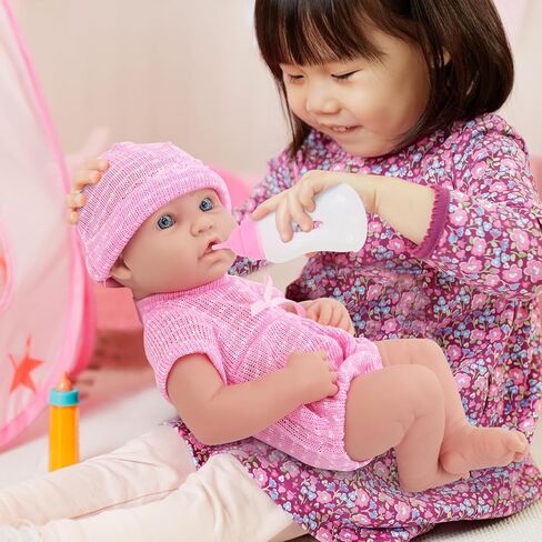 UNICORN ELEMENT 14 Inch Baby Doll with Accessories, Reborn 14 inch Baby Dolls Clothes Included Feeding Bottles, Diapers, Pacifier, Best Gift for Ages 3+ in Saudi Arabia