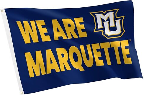 Desert Cactus Marquette University Flag - 3 x 5 Feet Golden Eagles MU Banner, Indoor/Outdoor Durable Fabric Display (Style G) in Saudi Arabia