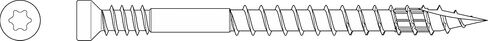 Simpson Strong-Tie FT07200R100W Finish Trim Screw — #7 x 2 in. T10, Trim-Head, Quik Guard, White (100-Qty) in Saudi Arabia