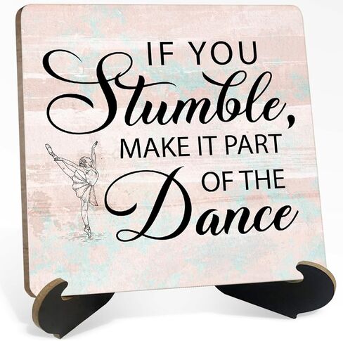 Motivational Desk Decor, Little Reminders Wooden Plaque Sign with Holder Stand 3.9x3.9 INCH, Daily Reminder Plaque, Office Shelf Display in Kuwait