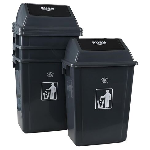 Nihenok 4-Pack 13 جالون البلاستيك سوينغ الأعلى سلة المهملات المطبخ، سلة المهملات مع غطاء in Saudi Arabia