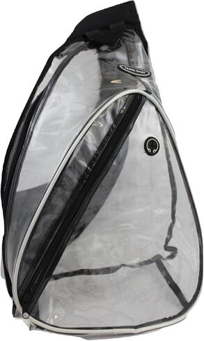 Travel Sport See Through Transparent Clear PVC Vinyl One Shoulder Sling/Hiking/Traveling/Multipurpose Backpack in Saudi Arabia