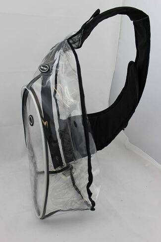 Travel Sport See Through Transparent Clear PVC Vinyl One Shoulder Sling/Hiking/Traveling/Multipurpose Backpack in Saudi Arabia