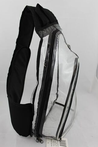 Travel Sport See Through Transparent Clear PVC Vinyl One Shoulder Sling/Hiking/Traveling/Multipurpose Backpack in Saudi Arabia