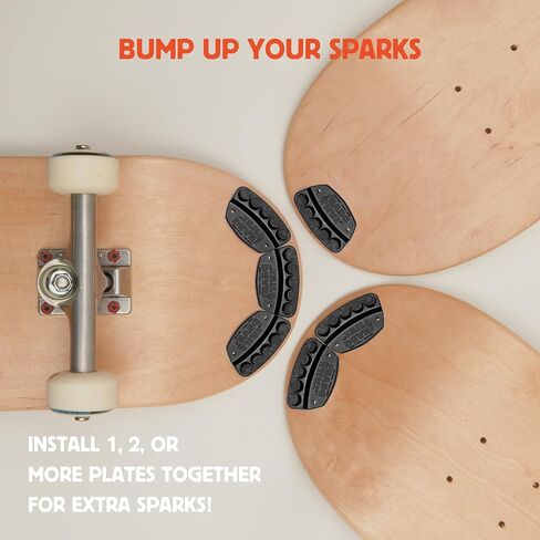 Tail Devil Skateboard Spark Plate + Skate T-Tool – Skateboard Tail Protector & Repair Tool Kit for Tricks, Sparks & Maintenance – Universal Fit for Skateboards, Longboards & Cruisers in Saudi Arabia