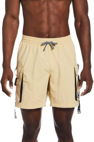 Nike mens Nike Swim Men's 7" Logo Tape Cargo Swim Trunks in Saudi Arabia