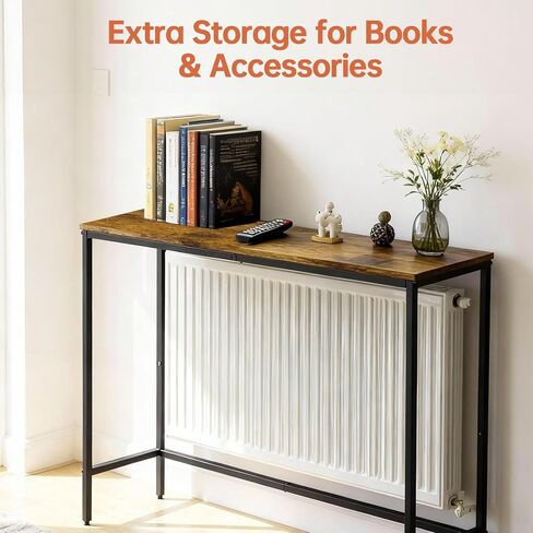 رف الرادياتير، رف غطاء الرادياتير العلوي، أرفف عاكسة للحرارة الخشبية باللون البني والأسود الريفي، يحسن دوران الهواء الدافئ، ويحمي الجدار ويضيف مساحة تخزين، سهل التركيب (9.5 × 29.5 × 29.5 بوصة) in Kuwait