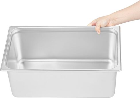 Restaurantware-Kitchen Tek Full Size Steam Table Pan, 1 Anti-Jam Steam Pan - Lid Sold Separately, 8â€ Deep, 24 Gauge Stainless Steel, Freezable, For Catering Event And Party in Saudi Arabia