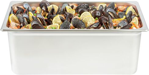 Restaurantware-Kitchen Tek Full Size Steam Table Pan, 1 Anti-Jam Steam Pan - Lid Sold Separately, 8â€ Deep, 24 Gauge Stainless Steel, Freezable, For Catering Event And Party in Saudi Arabia