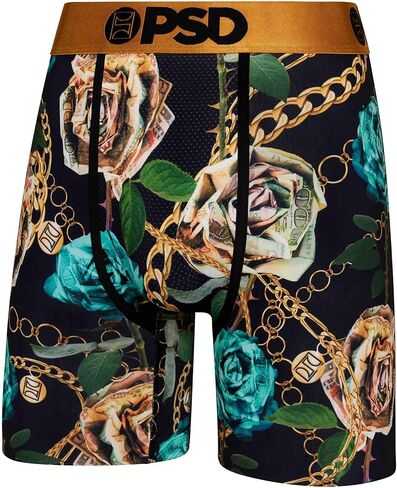 PSD Men's Pink Roses 2Pk Boxer Briefs, Multi, XXL in Saudi Arabia