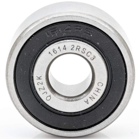 [100-Pack] 1614-2RS - Deep Groove Radial Ball Bearing 9.525 mm x 28.575 mm x 9.525 mm (ID x OD x Width) Double Rubber Seal with Clearance C3 in Kuwait