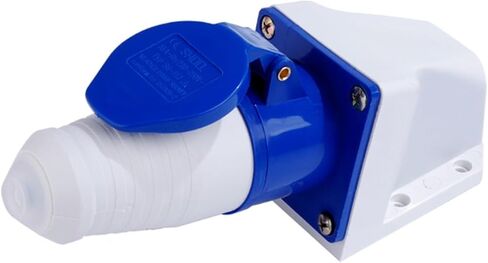 KETDDYEG Industrial and Socket Connector Aviation Three-core Four-core Five-Hole 16A/32A Waterproof Non-Explosion-Proof Docking Set(3 core 32A Concealed Installation) in Saudi Arabia