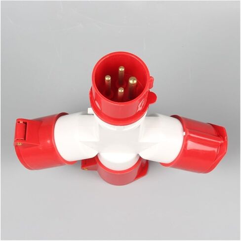 KETDDYEG Waterproof Industrial Socket Multi-Function Socket Three-Way one in Three Out 4-core 32A Set 1024 in Saudi Arabia