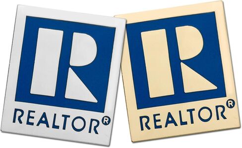 Large Realtor® Logo Branded Lapel Pin with Military Clutch Pin Back (Gold) in Saudi Arabia