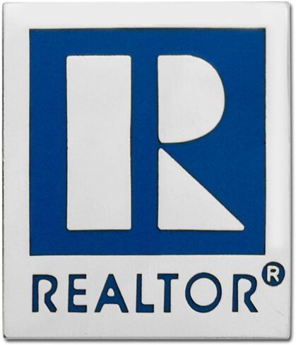 Large Realtor® Logo Branded Lapel Pin with Military Clutch Pin Back (Gold) in Saudi Arabia
