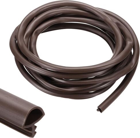 PATIKIL Window Weather Stripping Door Seal, 1/2" Wide Kerf Mount Weatherstrip Seal for Door Frame Window (5 m/16.4 ft, Brown) in Saudi Arabia
